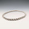Collar de cadena trenzada extragruesa de plata esterlina vintage británica, 42 cm, 37,9 g, DN