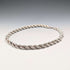 Collar de cadena trenzada extragruesa de plata esterlina vintage británica, 42 cm, 37,9 g, DN
