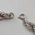 Collar de cadena trenzada extragruesa de plata esterlina vintage británica, 42 cm, 37,9 g, DN