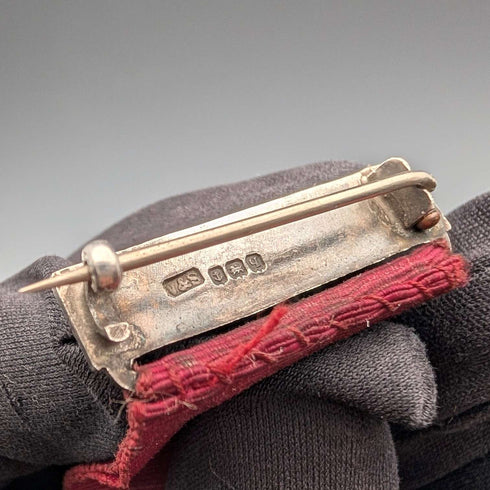 1915年 英国古董纯银全勤奖奖章 Vaughton&Son出品