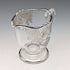 Azucarero y jarra para crema con baño de plata vintage de EE. UU., Silver City Glass Co.