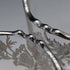 Azucarero y jarra para crema con baño de plata vintage de EE. UU., Silver City Glass Co.