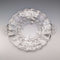 美国古董银饰覆层大号浅盘 直径28cm Silver City Glass Co