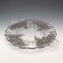 美国古董银饰覆层大号浅盘 直径28cm Silver City Glass Co