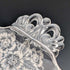美国古董银饰覆层大号浅盘 直径28cm Silver City Glass Co