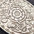 Colgante ovalado de plata de ley fabricado en el Reino Unido en 1977 con cadena de plata de ley, 22,4 g en total