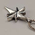 Colgante vintage de plata de ley en forma de estrella con cadena de plata de ley, 8 g en total
