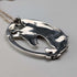 Colgante de unicornio de plata de ley vintage británica con collar de plata de ley, 16,7 g en total