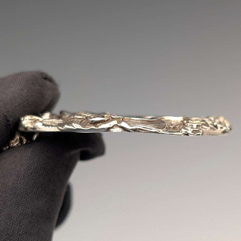 Colgante de unicornio de plata de ley vintage británica con collar de plata de ley, 16,7 g en total