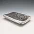 Cigarera de plata esterlina antigua inglesa de 1907, decoración en relieve detallada, 163g, Joseph Gloster
