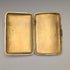 Cigarera de plata esterlina antigua inglesa de 1907, decoración en relieve detallada, 163g, Joseph Gloster