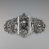 Hebilla de cinturón de enfermera de plata esterlina antigua británica de 1898, 118 g, Charles Edwards