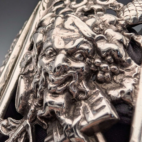 Hebilla de cinturón de enfermera de plata esterlina antigua británica de 1898, 118 g, Charles Edwards