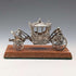 1977 British Pure Silver Gold State Coach Miniature Carriage 65g Toye, Kenning & Spencer, boxed.