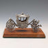 1977 British Pure Silver Gold State Coach Miniature Carriage 65g Toye, Kenning & Spencer, boxed.