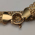 Pulsera de malla vintage de plata esterlina con baño de oro, 20 g