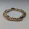 Pulsera de cadena de serpiente vintage de plata de ley chapada en oro, 18 g