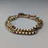 Pulsera de cadena de serpiente vintage de plata de ley chapada en oro, 18 g