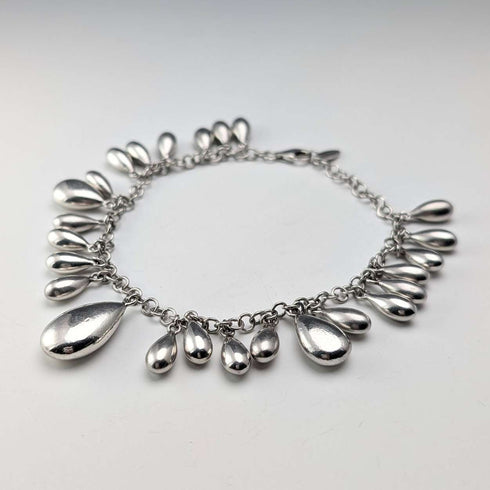 英国复古纯银水滴手链 60克 Jasper Conran