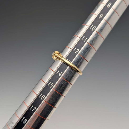 古董 K18黃金 5石鑽石戒指(13號) 戒指 AH