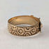Anillo de diseño de cinturón de oro K18, antiguo británico de 1890, 4.5 g (talla 20)