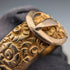 Anillo de diseño de cinturón de oro K18, antiguo británico de 1890, 4.5 g (talla 20)