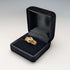 Anillo de diseño de cinturón de oro K18, antiguo británico de 1890, 4.5 g (talla 20)