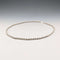 Collar de cadena trenzada de plata de ley vintage británica, 45 cm, 9 g, G.H.G