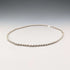 Collar de cadena trenzada de plata de ley vintage británica, 45 cm, 9 g, G.H.G