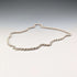 Collar de cadena trenzada de plata de ley vintage británica, 45 cm, 9 g, G.H.G
