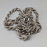 Collar de cadena trenzada de plata de ley vintage británica, 45 cm, 9 g, G.H.G