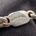 Collar de cadena trenzada de plata de ley vintage británica, 45 cm, 9 g, G.H.G