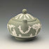 英國復古 Wedgwood 綠色碧玉瓷蓋糖碗
