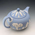 British Vintage Wedgwood Teapot Jasperware Pale Blue