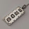 1985 UK Sterling Silver Ingot Pendant with Sterling Silver Necklace Total 11.1g