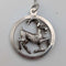 Colgante vintage de plata de ley con forma de cabra, incluye collar de plata de ley, total 6.8 g