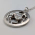 Colgante vintage de plata de ley con forma de cabra, incluye collar de plata de ley, total 6.8 g