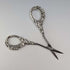 British Antique Pure Silver Handle Grooming Scissors Levi & Salaman
