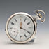 Reloj de bolsillo antiguo Lagrange, circa 1900, caja de plata 800, esfera abierta, en buen estado de funcionamiento.