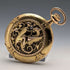 Reloj de bolsillo Zenith de alrededor de 1913, relieve de dragón, caja saboneta de oro de 18 quilates, en buen estado de funcionamiento.