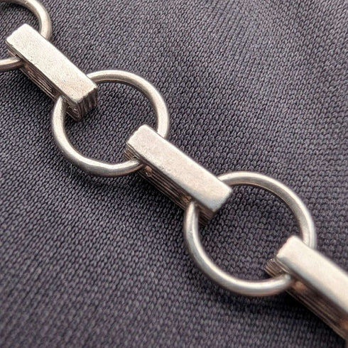 Collar vintage de plata de ley y nácar, 47 cm