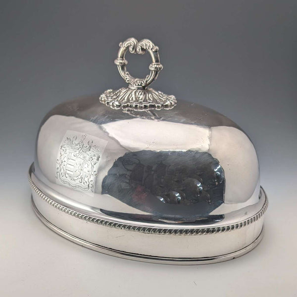 Cloche de Old Sheffield Plate, antigüedad británica de hacia 1810