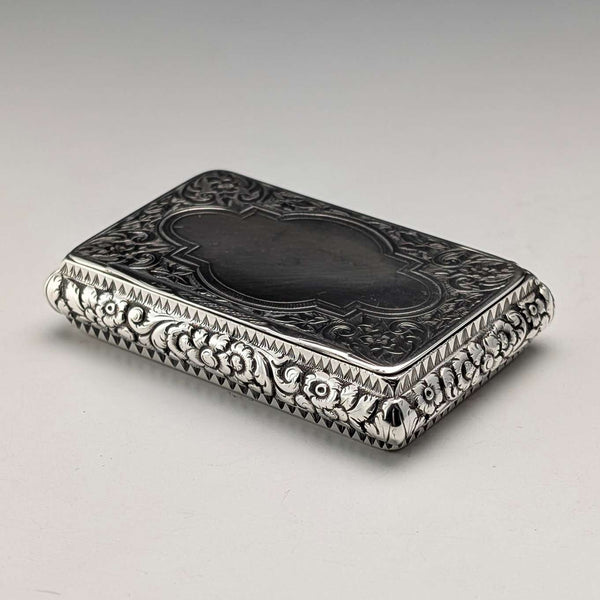 1878年 英国アンティーク 純銀製 角形スナッフボックス 50g Hillard&Thomason
Caja de rapé cuadrada de plata esterlina antigua británica de 1878, 50g, Hillard & Thomason