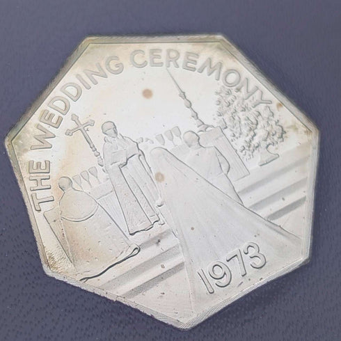 1973年英国安妮公主大婚纪念纯银币6枚套,含银量50克,Ppbjoy Mint ltd铸造
