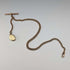Antique British rolled gold Albert chain locket fob