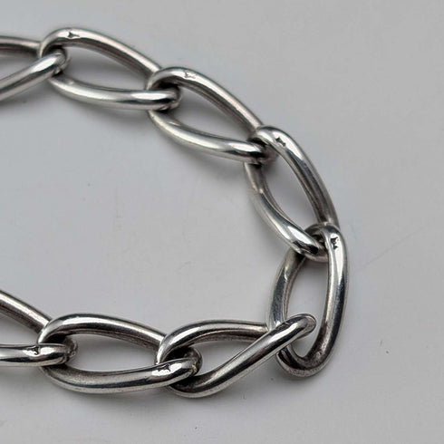 Cadena Albert vintage británica de plata de ley de 1929, 42 g, con moneda británica de 6 peniques de plata como colgante