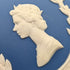 1977年 英国ウェッジウッド エリザベス女王ジュビリー 蓋付き小物入れペア ロイヤルブルー
1977 Wedgwood Jubileo de la Reina Isabel II, par de joyeros con tapa, azul real