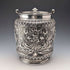 Bisquitera de plata chapada, antigua, inglesa, 1892, James Dixon & Sons