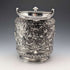 Bisquitera de plata chapada, antigua, inglesa, 1892, James Dixon & Sons