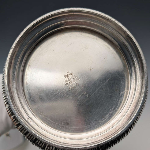 Bisquitera de plata chapada, antigua, inglesa, 1892, James Dixon & Sons